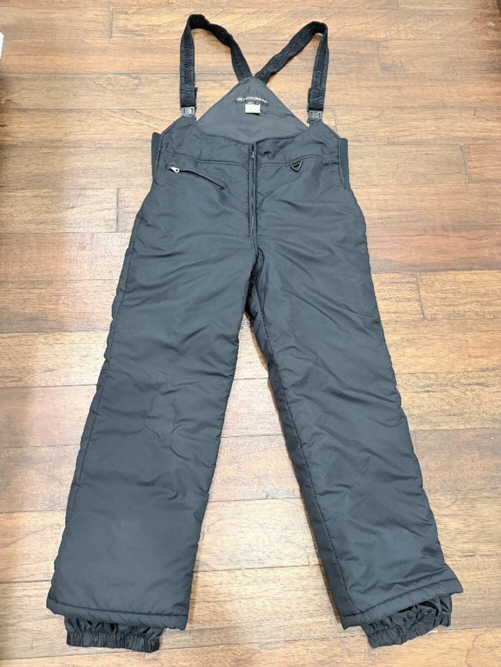 Black Bear 2500 Men's XL Insulated Snow Ski Bib Pants Black Suspenders